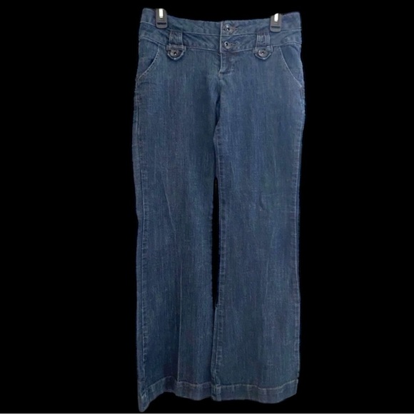 Vintage Dots Flare Jeans - Picture 1 of 5